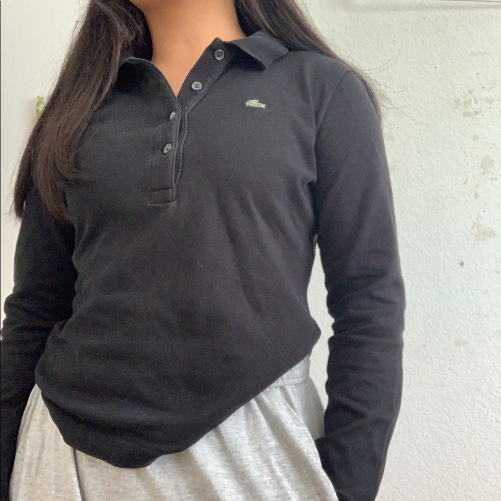 lacoste long sleeve polo